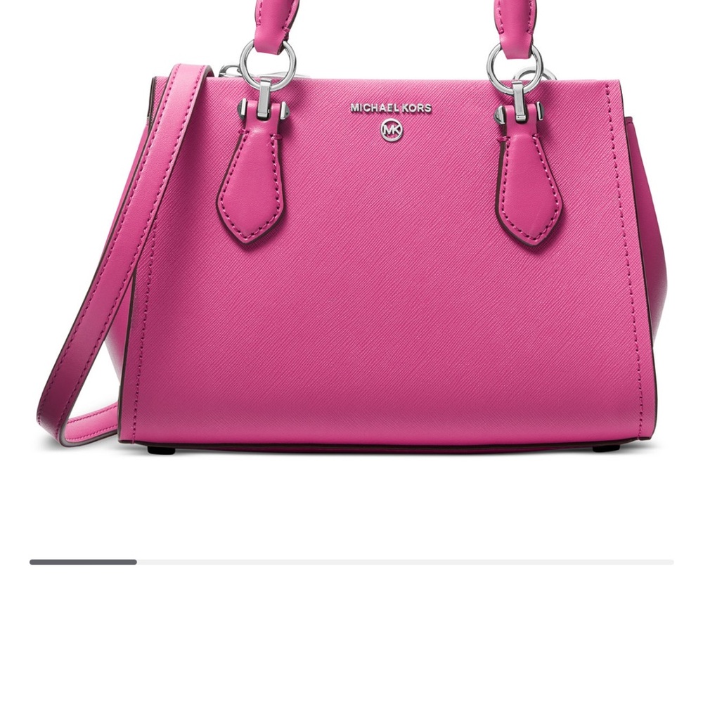 Michael Kors Pink Satchel with Silver Hardware